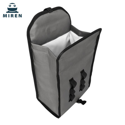 کیسه خنک کننده عایق تاشو قابل استفاده مجدد 6 لیتری رنگ خاکستری تیره برای نگهداری مواد غذایی