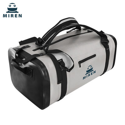 مواد TPU 50L کیسه دافل ضد آب خاکستری روشن برای سفر در فضای باز