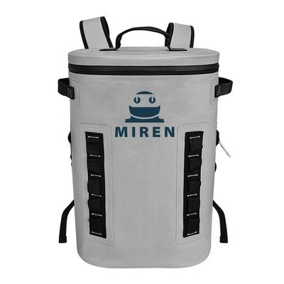 کوله پشتی خنک کننده نرم عایق رنگ خاکستری روشن برای کمپینگ در فضای باز ODM